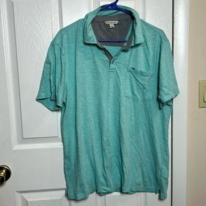 Men’s size L Calvin Klein jeans aqua polo
